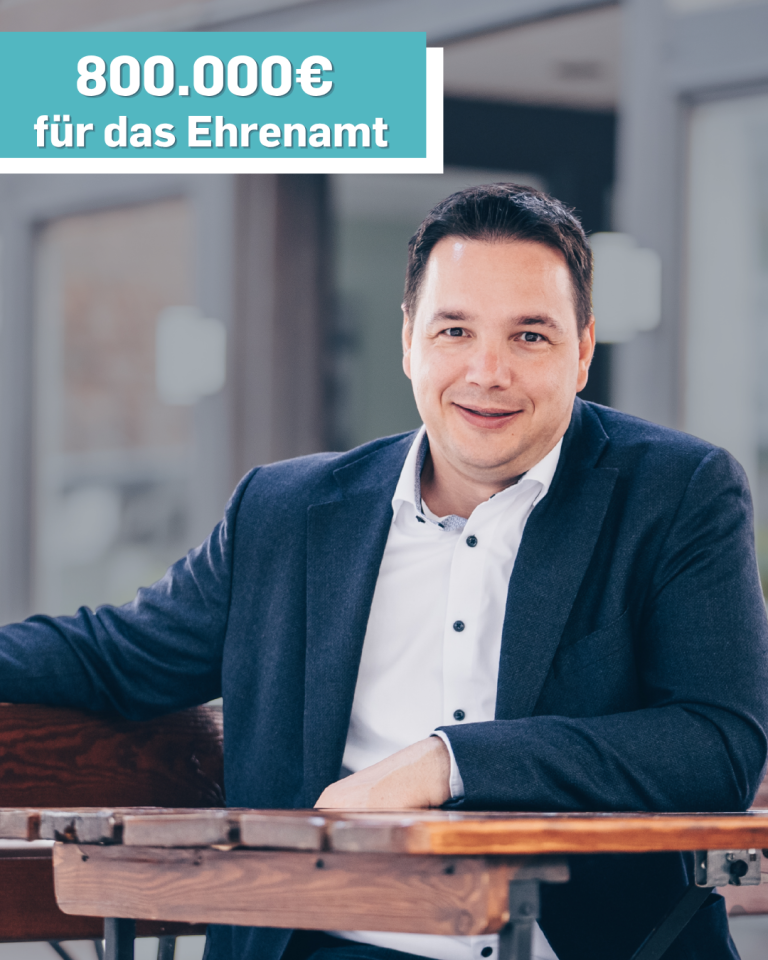 800.000 Euro für das Ehrenamt
